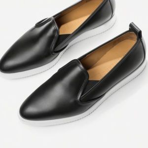 Everlane Leather Street Shoe 7.5 BLK